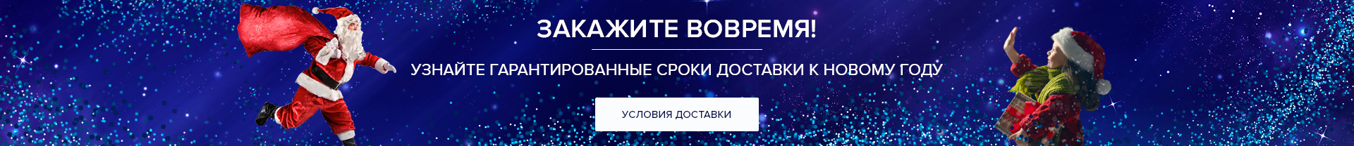 Гарантированные сроки доставки к Новому году